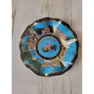 Disneyland Sleeping Beauty's castle candy dish souvenir plate home decor‎